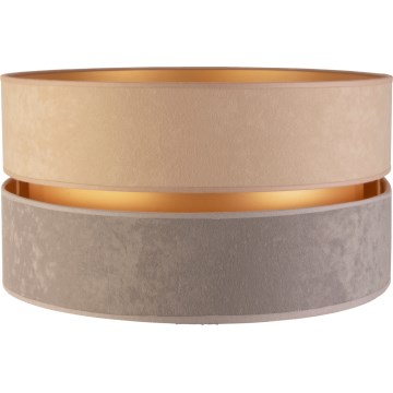 Duolla - Universaali lampunvarjostin DUO E27 halkaisija 40 cm beige/harmaa/kulta