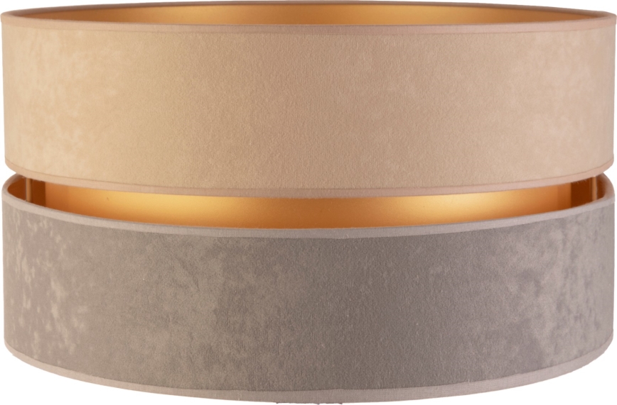 Duolla - Universaali lampunvarjostin DUO E27 halkaisija 40 cm beige/harmaa/kulta