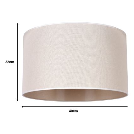 Duolla - Universaali lampunvarjostin ROLLER E27 halkaisija 40 cm beige