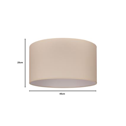 Duolla - Universaali lampunvarjostin ROLLER E27 halkaisija 45 cm beige