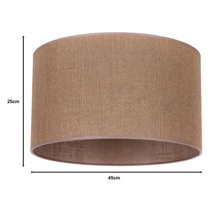 Duolla - Universaali lampunvarjostin ROLLER E27 halkaisija 50 cm ruskea