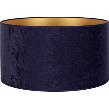 Duolla - Universaali lampunvarjostin VELVET E27 halkaisija 35 cm sininen/kulta