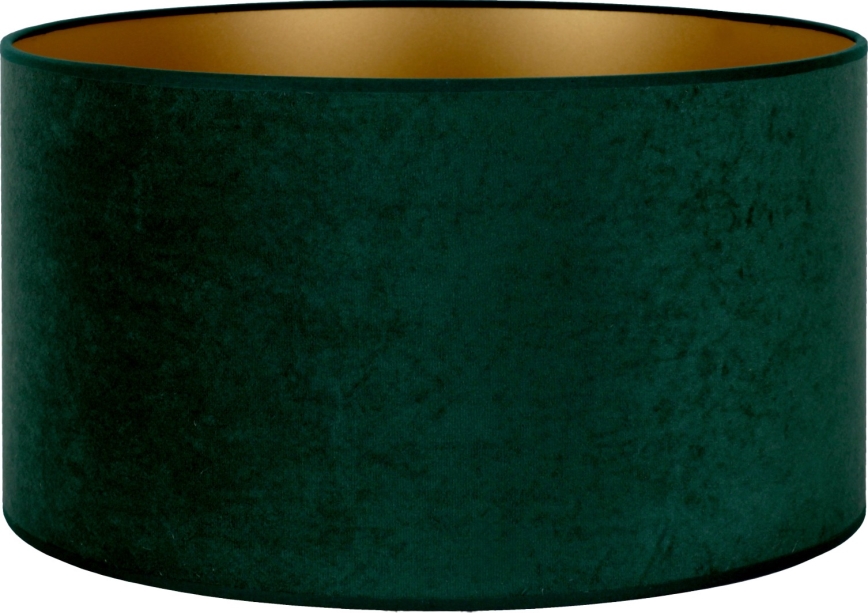 Duolla - Universaali lampunvarjostin VELVET E27 halkaisija 35 cm vihreä/kulta