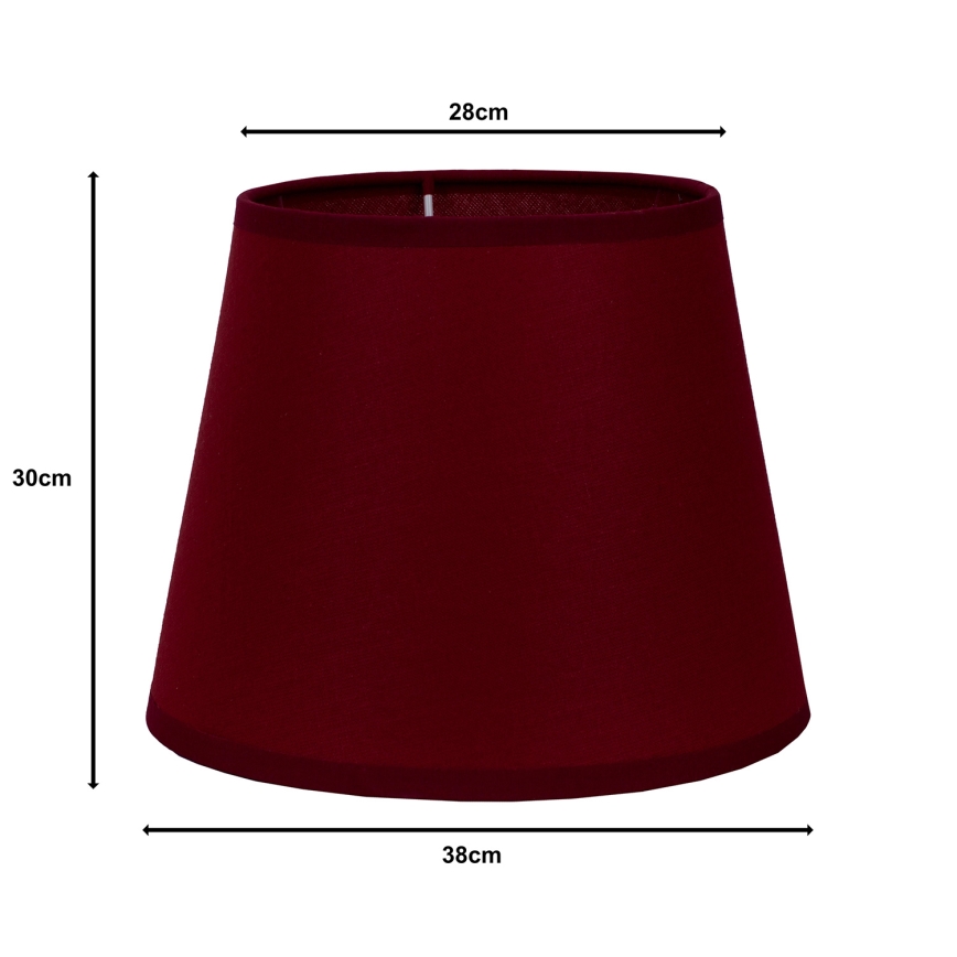 Duolla - Varjostin CLASSIC L E27 lattiavalaisimeen, halkaisija 38 cm, viininpunainen