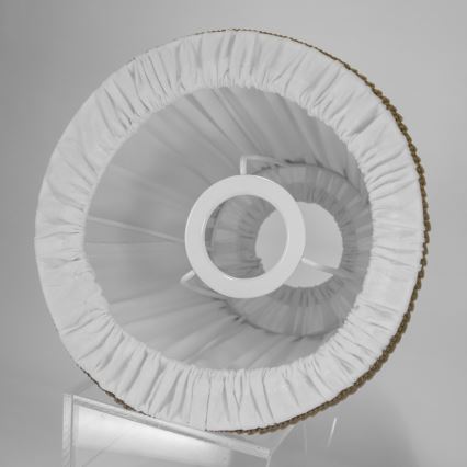 Duolla - Varjostin pöytä- ja lattiavalaisimelle E27 pr. 18,5 cm valkoinen/ruskea