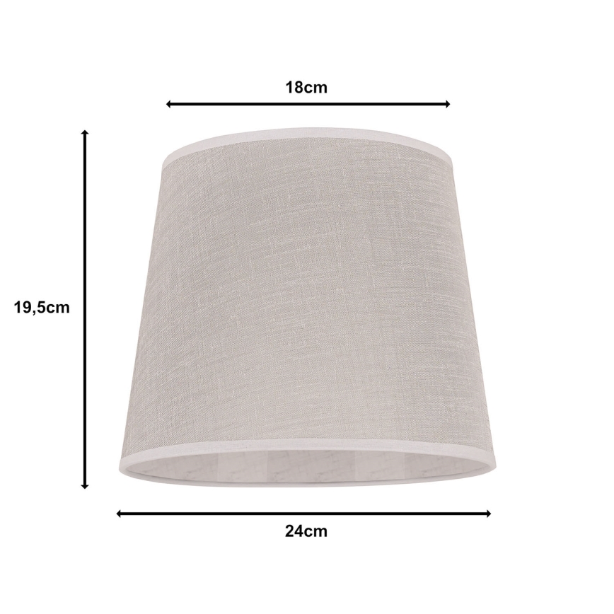 Duolla - Varjostin pöytävalaisimeen CLASSIC M E27 halkaisija 24 cm beige