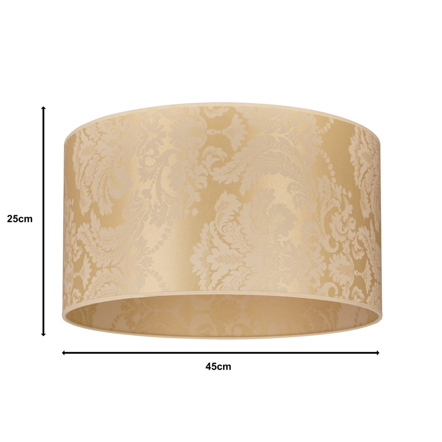 Duolla - Yleiskäyttöinen ROLLER-varjostin E27, halkaisija 45 cm, kulta