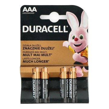 Duracell - 4 kpl Alkaliparisto Basic LR03/AAA 1,5V 2400 mAh