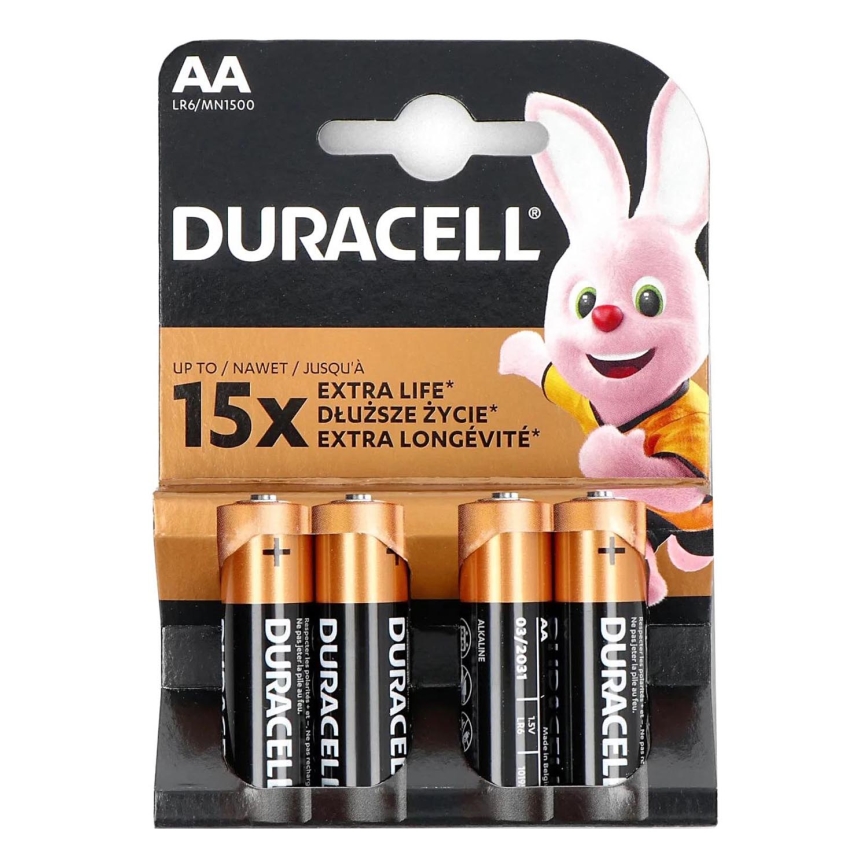 Duracell - 4 kpl Alkaliparisto Basic LR06/AA 1,5V 2650 mAh