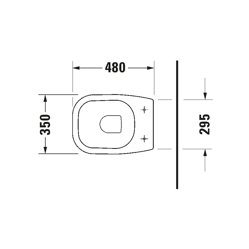 Duravit 21080900002 - Lattiakiinnitteinen WC D-CODE keramiikka/kiiltävä valkoinen