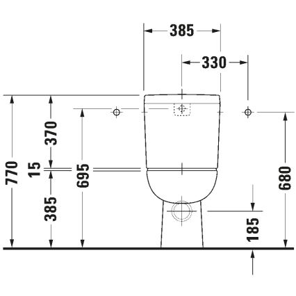 Duravit 21110900002 - WC-yhdistelmä D-CODE keraaminen/kiiltävä valkoinen