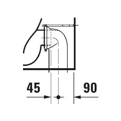 Duravit 21150900002 - Lattiakiinnitteinen WC D-CODE keramiikka/kiiltävä valkoinen