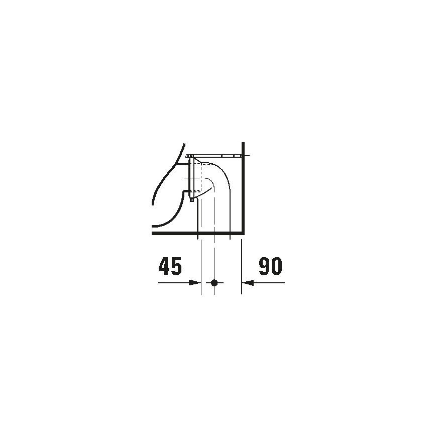 Duravit 21150900002 - Lattiakiinnitteinen WC D-CODE keramiikka/kiiltävä valkoinen