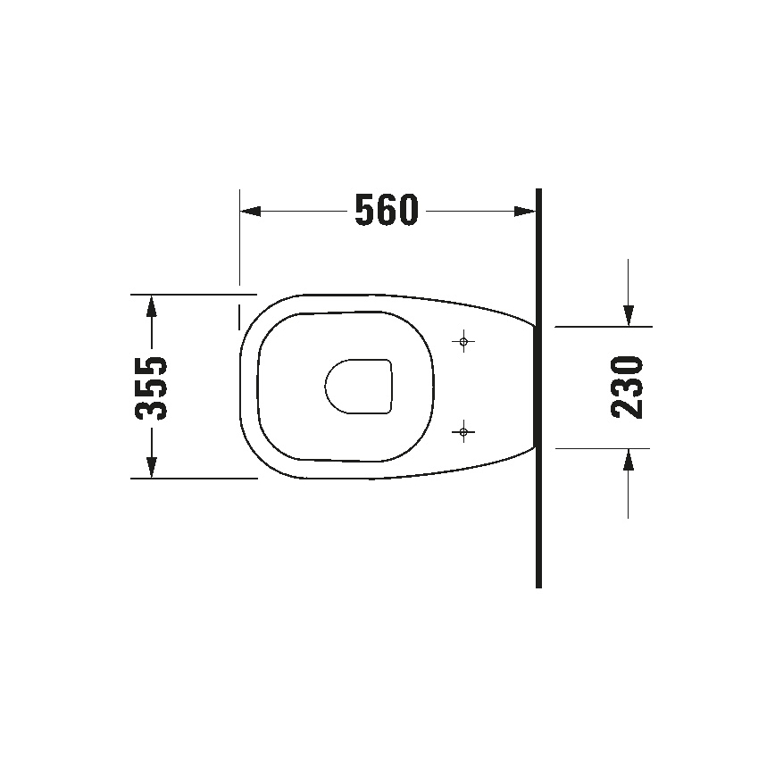 Duravit 21150900002 - Lattiakiinnitteinen WC D-CODE keramiikka/kiiltävä valkoinen