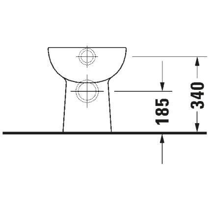 Duravit 21150900002 - Lattiakiinnitteinen WC D-CODE keramiikka/kiiltävä valkoinen