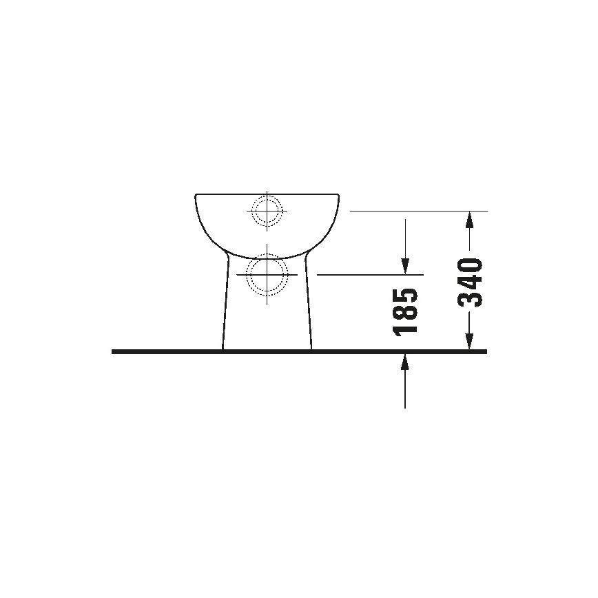 Duravit 21150900002 - Lattiakiinnitteinen WC D-CODE keramiikka/kiiltävä valkoinen