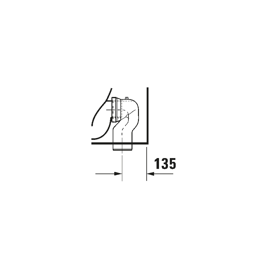 Duravit 21150900002 - Lattiakiinnitteinen WC D-CODE keramiikka/kiiltävä valkoinen