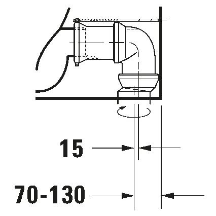 Duravit 21180900002 - WC-yhdistelmä D-CODE keramiikka/kiiltävä valkoinen