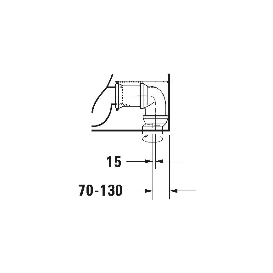 Duravit 21180900002 - WC-yhdistelmä D-CODE keramiikka/kiiltävä valkoinen