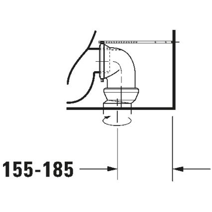 Duravit 21180900002 - WC-yhdistelmä D-CODE keramiikka/kiiltävä valkoinen