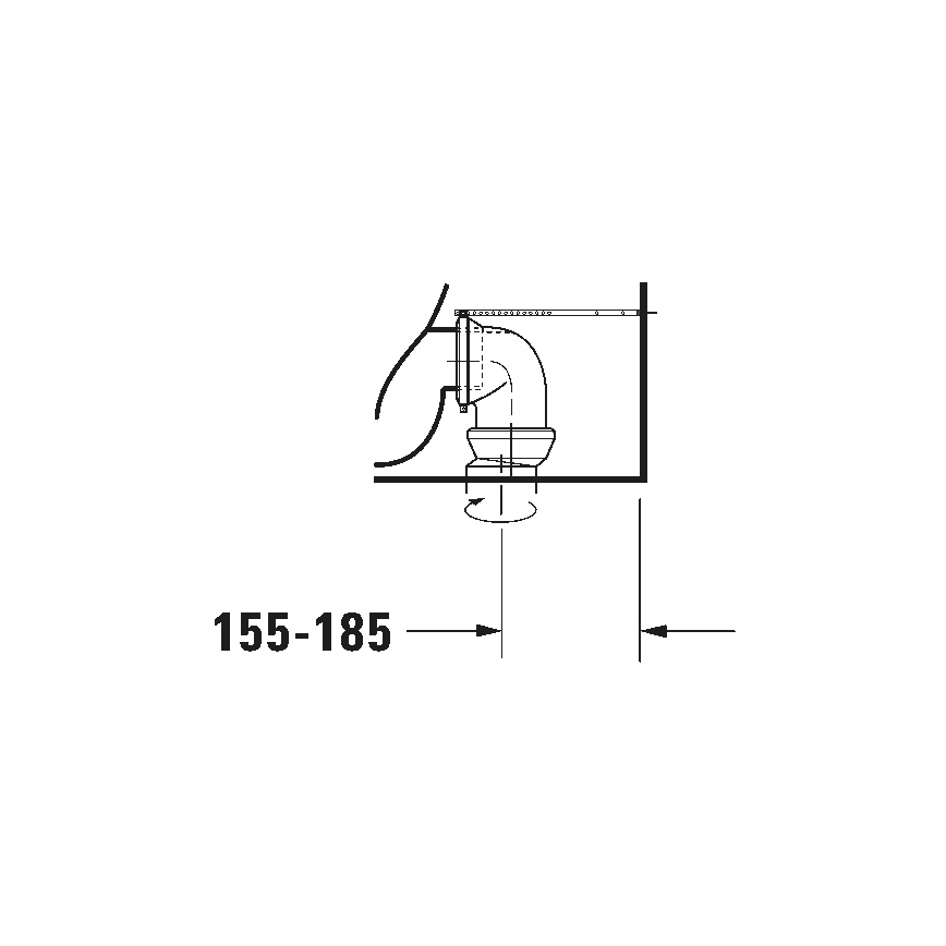 Duravit 21180900002 - WC-yhdistelmä D-CODE keramiikka/kiiltävä valkoinen