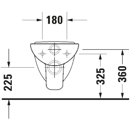 Duravit 22110900002 - Seinään kiinnitettävä WC-istuin D-CODE, keramiikka/kiiltävä valkoinen