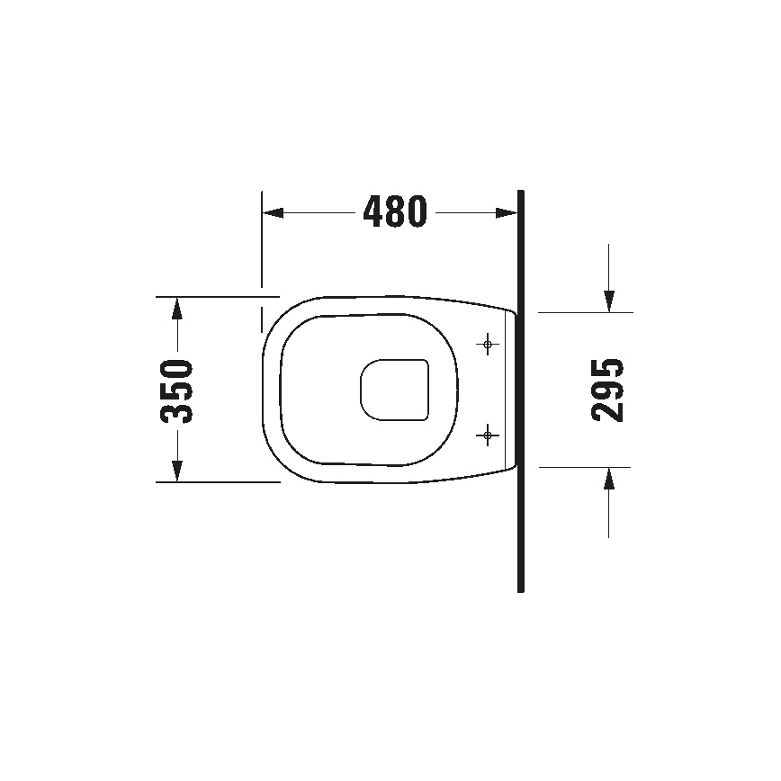 Duravit 22110900002 - Seinään kiinnitettävä WC-istuin D-CODE, keramiikka/kiiltävä valkoinen