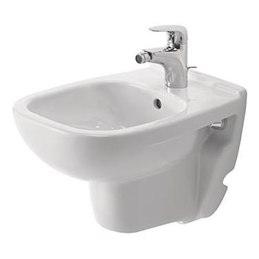 Duravit 22371500002 - Seinään asennettava bidee D-CODE keramiikka/kiiltävä valkoinen