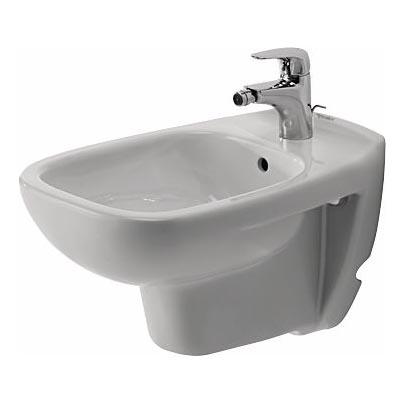 Duravit 22571500002 - Seinälle asennettava bidee D-CODE keramiikka/kiiltävä valkoinen