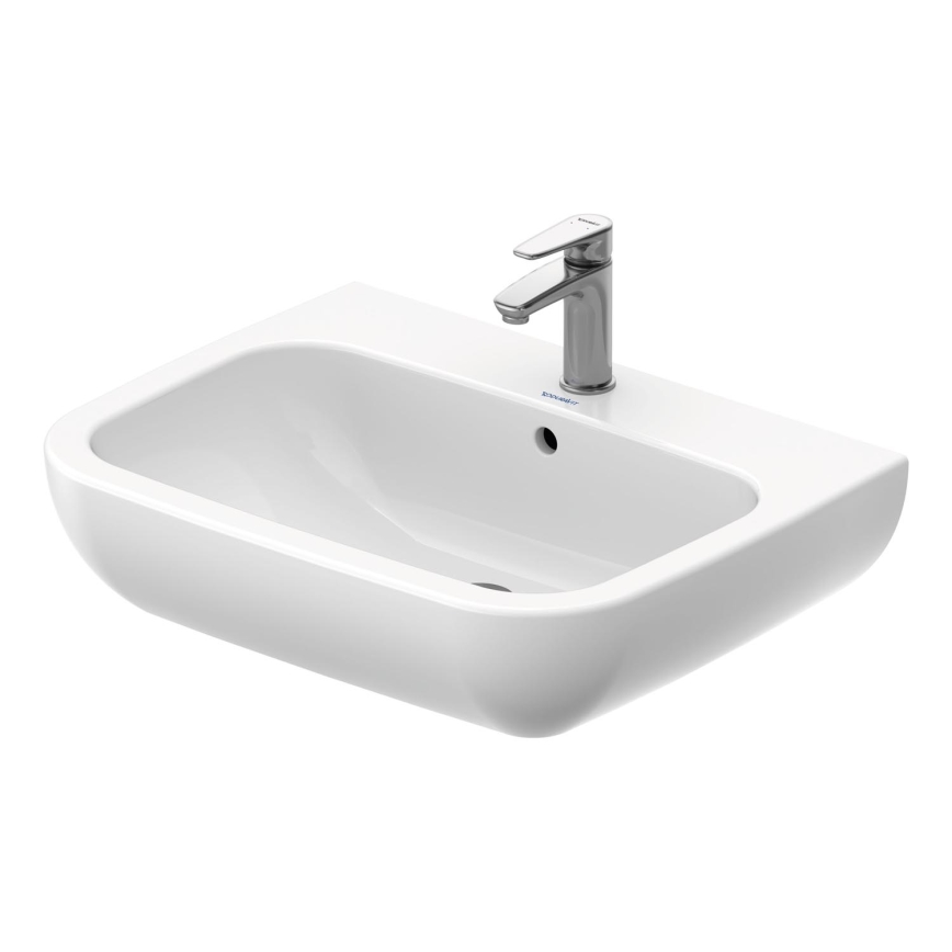 Duravit 23106500002 - Seinään asennettava pesuallas D-CODE 65x50 cm, keramiikka/kiiltävä valkoinen