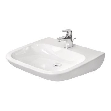 Duravit 23136000002 - Seinäasennettava pesuallas D-CODE 60x55 cm, keramiikka/kiiltävä valkoinen