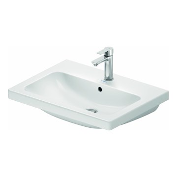Duravit 23996500002 - D-CODE seinään asennettava pesuallas 65x48 cm keramiikka/kiiltävä valkoinen