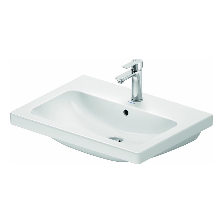 Duravit 23996500002 - D-CODE seinään asennettava pesuallas 65x48 cm keramiikka/kiiltävä valkoinen