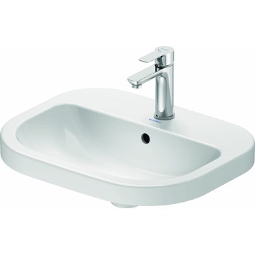 Duravit 24025500002 - Seinälle asennettava pesuallas D-CODE 55x44 cm keramiikka/kiiltävä valkoinen