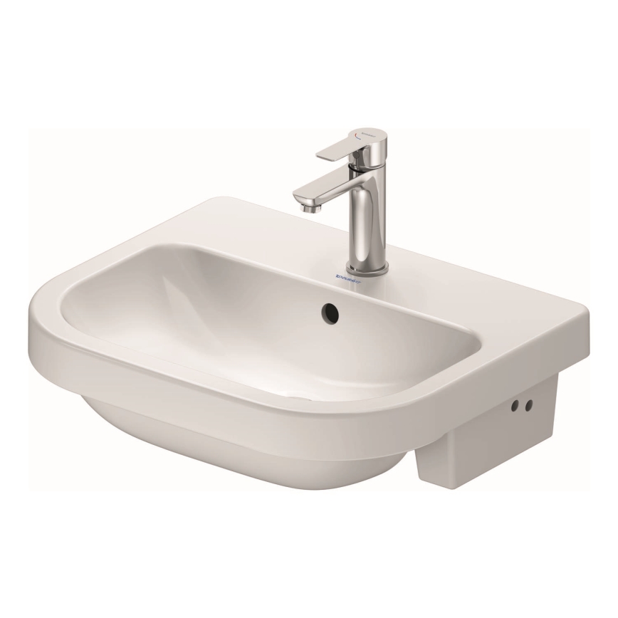 Duravit 24035500002 - Upotettava pesuallas D-CODE 55x45,5 cm keramiikka/kiiltävä valkoinen