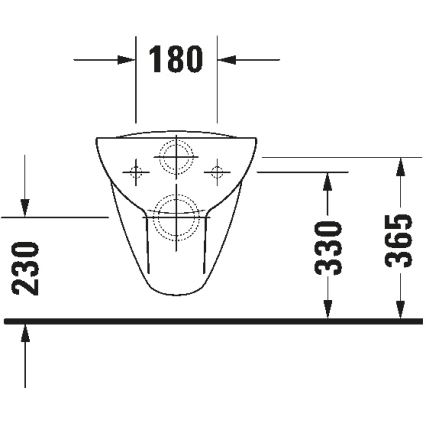 Duravit 25350900002 - Seinä-WC D-CODE keramiikka/kiiltävä valkoinen