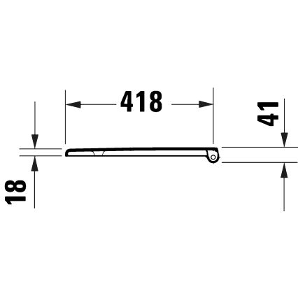 Duravit 28210000 - WC-istuimen kansi D-CODE 37,4x43,3 cm valkoinen