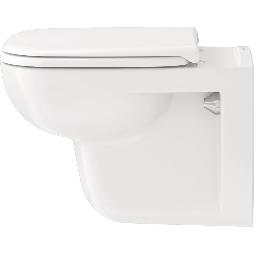 Duravit 45350900A1 - Seinään kiinnitettävä WC SoftClose-istuinkannella, D-CODE-keramiikka/kiiltävä valkoinen