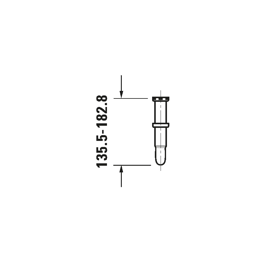 Duravit 50260000 - Pesualtaan sifoni UNIVERSAL, kiiltävä kromi