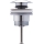 Duravit 50521000 - Pesualtaan tyhjennysventtiili PUSH-OPEN, halkaisija 6,3 cm, kiiltävä kromi