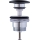 Duravit 50791300 - Pesualtaan pohjaventtiili PUSH-OPEN, halkaisija 6,5 cm, mattainen antrasiitti