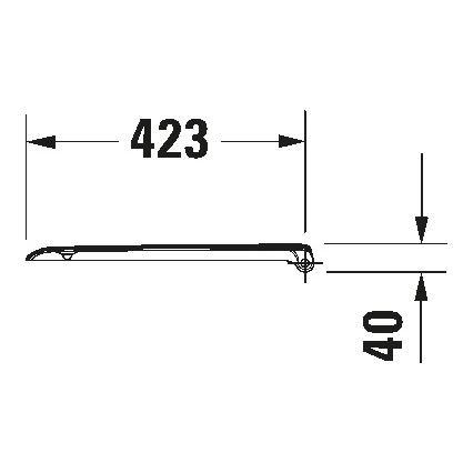 Duravit 67390099 - SoftClose WC-istuinkansi D-CODE 35x43,8 cm valkoinen