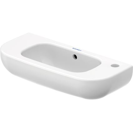 Duravit 7065000082 - D-CODE seinään asennettava pesuallas 50 x 22 cm, keraaminen, kiiltävä valkoinen