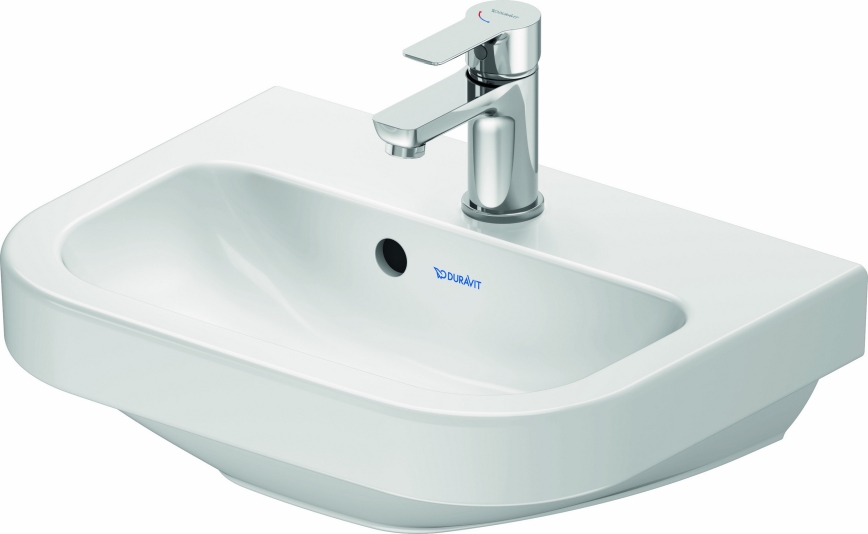Duravit 7484500002 - Seinään asennettava pesuallas D-CODE 45 x 33,5 cm keramiikka/kiiltävä valkoinen