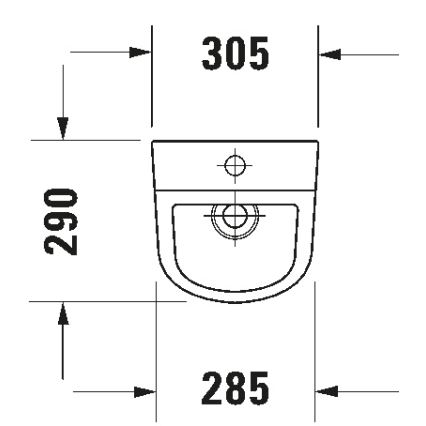 Duravit 828300000 - D-CODE reunaton pisuaari, ylävesiliitäntä, takaviemäri, keramiikka/kiiltävä valkoinen