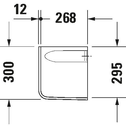 Duravit 8571800002 - D-CODE sifonin peite 30x26,8 cm keramiikka/kiiltävä valkoinen