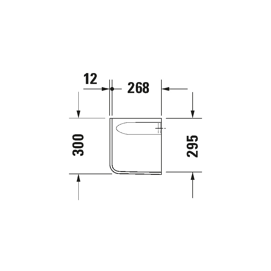 Duravit 8571800002 - D-CODE sifonin peite 30x26,8 cm keramiikka/kiiltävä valkoinen