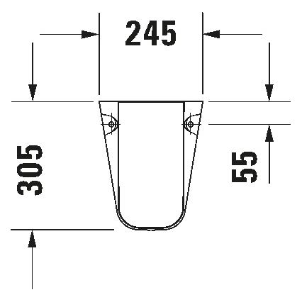 Duravit 8571800002 - D-CODE sifonin peite 30x26,8 cm keramiikka/kiiltävä valkoinen