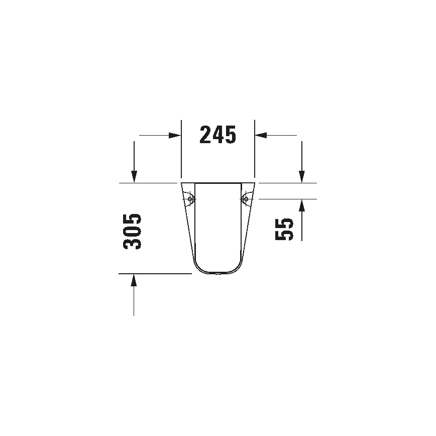 Duravit 8571800002 - D-CODE sifonin peite 30x26,8 cm keramiikka/kiiltävä valkoinen