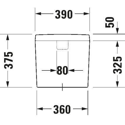 Duravit 927000004 - WC:n huuhtelusäiliö D-CODE 6/3l keraaminen/valkoinen